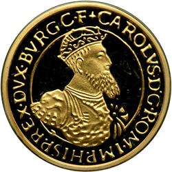 Belgium. Gold 50 Ecu and Silver 5 Ecu, 1987. PF