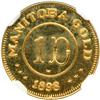 Image 2 : Canada & Provinces - Manitoba. Gold 1Dollar Token, 1898. NGC MS65