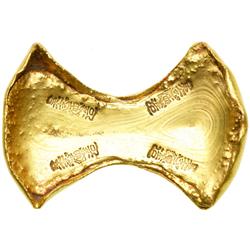 China. Gold 5 Taels Sycee, ND. EF