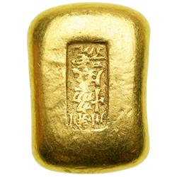 China. Gold 1 Tael Ingot, ND. VF