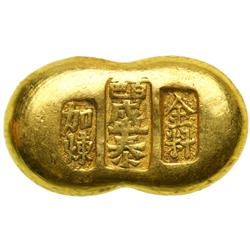 China. Gold 1 Tael Ingot, ND. VF