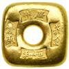 Image 1 : China. Gold 1 Tael Square Shaped Ingot, ND. VF