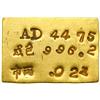 Image 1 : China. Gold Bar Ingot, ND (1945). VF