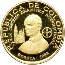 Colombia. 300 Pesos, 1968. PF