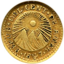Costa Rica. 1/2 Escudo, 1847-CR JB. NGC VF30