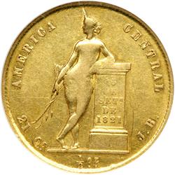 Costa Rica. 1/2 Onza, 1850-JB. NGC EF45