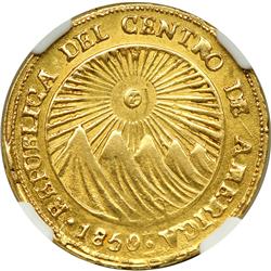 Costa Rica. 2 Escudo, 1850-CR- JB. NGC EF