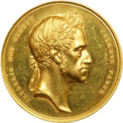 Denmark. Gold Medal, 1839. NGC PF62