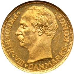 Denmark. 10 Kroner, 1909-VBP. NGC MS62