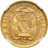 Image 2 : Ecuador. 10 Sucres, 1899-JM (Birmingham). NGC AU55