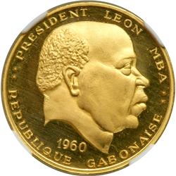 Gabon. 50 Francs, 1960. NGC PF69