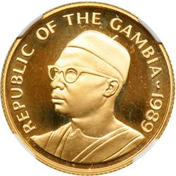 Gambia. 1000 Dalasis, 1989. NGC PF68