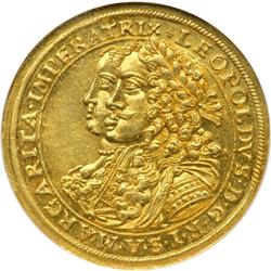 German States -- Augsburg. Double Ducat, 1672