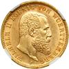 Image 1 : German States - Wurttemberg. 20 Marks, 1900-F. NGC MS62