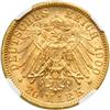 Image 2 : German States - Wurttemberg. 20 Marks, 1900-F. NGC MS62
