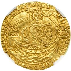 Great Britain. Half Noble, ND. NGC AU50
