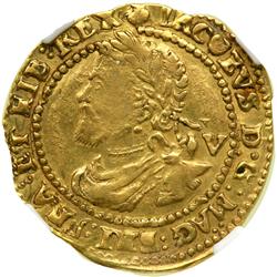 Great Britain. Quarter-laurel, ND. NGC EF40