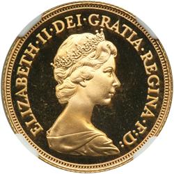 Great Britain. Sovereign, 1981. NGC PF68