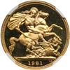 Image 2 : Great Britain. Sovereign, 1981. NGC PF68