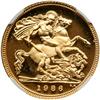 Image 2 : Great Britain. Half Sovereign, 1986. NGC PF68