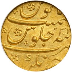 India - Mughal. Mohur, AH1100 Year 32. NGC MS62