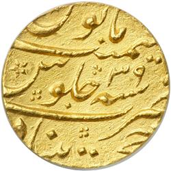 India - Mughal. Mohur, AH1107 Year 39. PCGS MS62