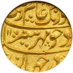 India - Mughal. Mohur, AH1107 Year 39. NGC MS62
