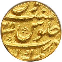 India - Mughal. Mohur, AH1115-1116 Year 48. NGC AU58