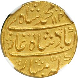 India - Mughal. Mohur, AH.1140/10. NGC MS61