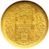 Image 1 : India - Hyderabad. 1/2 Ashrafi, AH1325 Year 41. NGC MS65