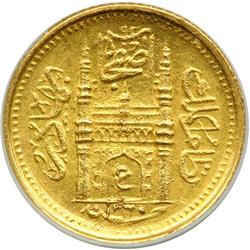India - Hyderabad. 1/8 Ashrafi, AH1360. NGC MS61