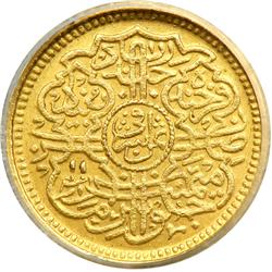 India - Hyderabad. 1/8 Ashrafi, AH1360. NGC MS61