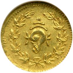 India - Travancore. 1/2 Pagoda, ND (1870-1931). NGC MS62
