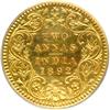 Image 2 : British India. Restrike 2 Annas in gold, 1892-C. PCGS PF62