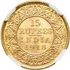 Image 2 : British India. 15 Rupees, 1918-B. NGC MS64