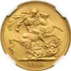 Image 2 : British India. Sovereign, 1918-I. NGC MS64