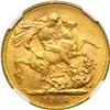 Image 2 : British India. Sovereign, 1918-I. NGC MS63