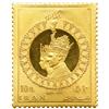 Image 1 : Iran. Gold 10 Rials Postage Stamp, SH.1347 (1967). PF