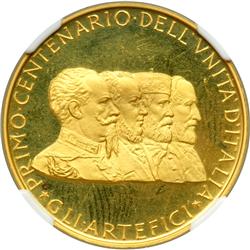 Italy. Gold Medal, 1961. NGC PF65