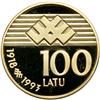 Image 2 : Latvia. 100 Latu, 1993. PF