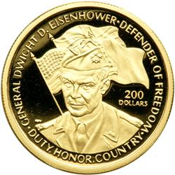 Niue. 200 Dollars, 1990. PF