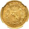 Image 2 : Norway. 20 Kroner, 1902. NGC MS63
