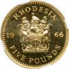 Image 2 : Rhodesia. 5 Pounds, 1966. NGC PF63