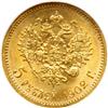 Image 2 : Russia. 5 Rubles, 1902-AR. NGC MS66