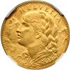 Image 1 : Switzerland. 10 Francs, 1912-B. NGC MS63