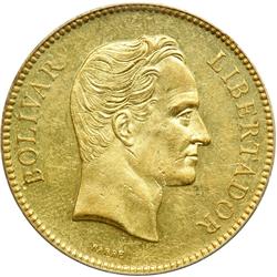 Venezuela. 100 Bolivares, 1886. PCGS AU58