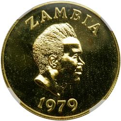 Zambia. 250 Kwacha, 1979. NGC MS68