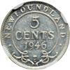 Image 2 : Newfoundland. 5 Cents, 1946-C. NGC AU55