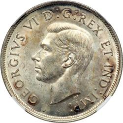 Canada. 50 Cents, 1938. NGC MS62