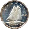 Image 2 : Canada. 10 Cents, 1948. NGC MS64